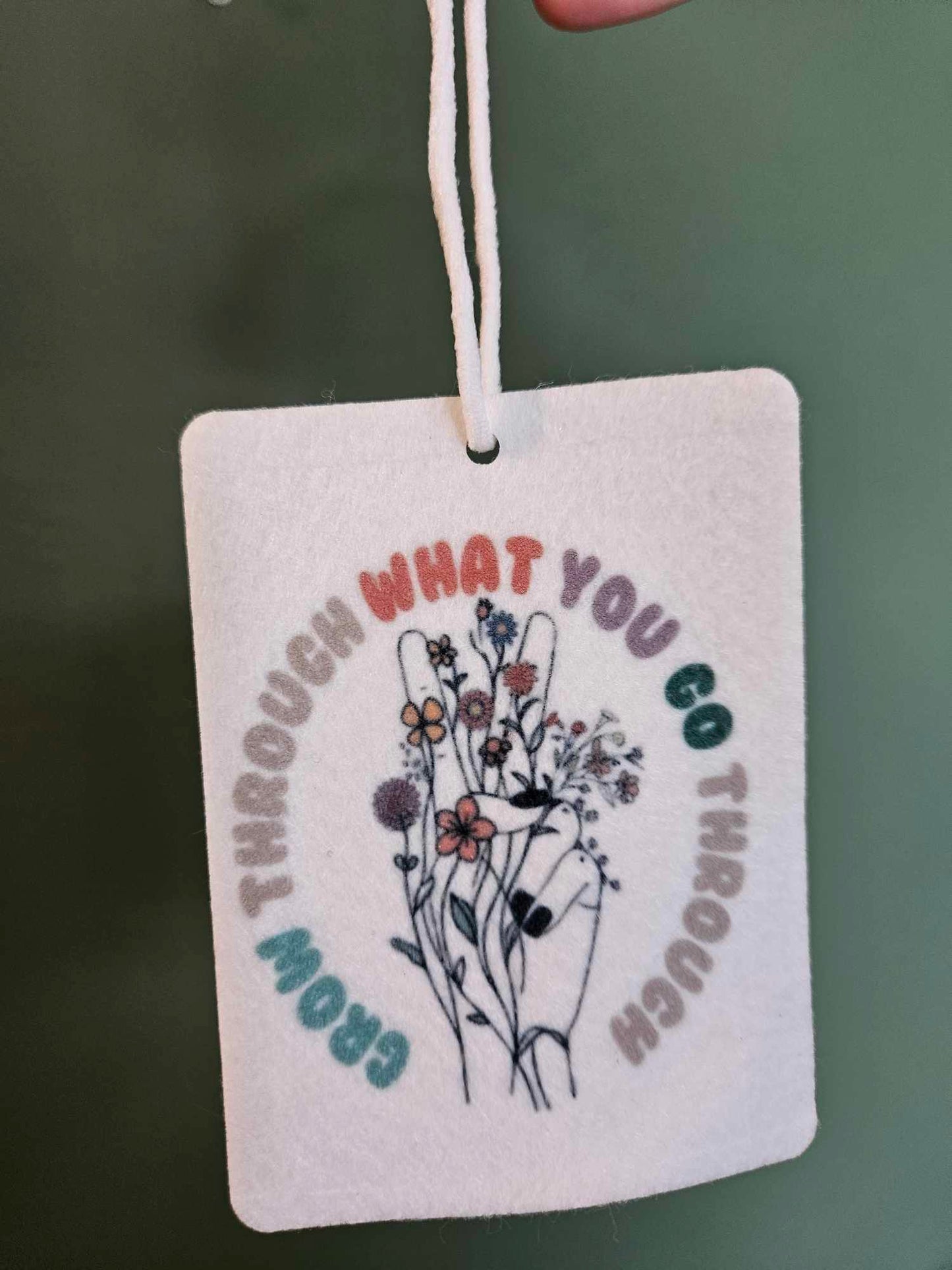 Grow Through What You Go Through Lavender Air Freshener