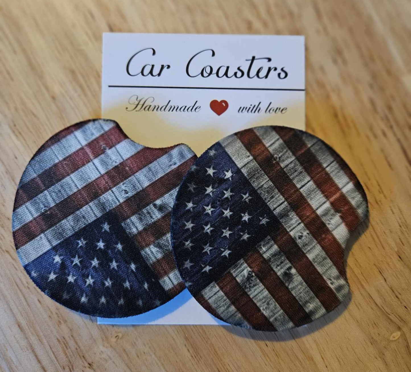American Flag Car Coaster