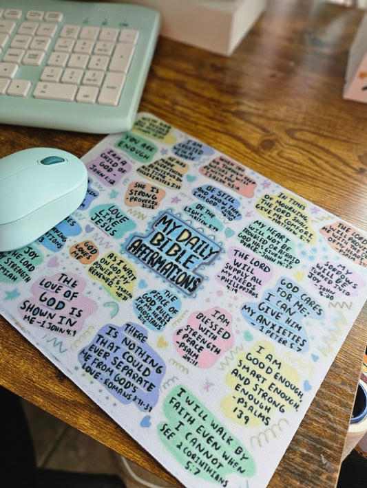 Daily Bible Affirmations Mouse Pad